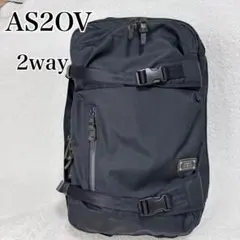【美品】AS2OV (アッソブ) バックパック　リュック　黒 AS2OV アッソブ リュック バッグ バックパック ASSOV メンズ