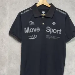 デサント ポロシャツ L ブラック Move Sport