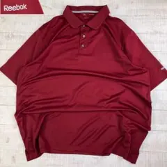に*️様 古着　リーボック Reebok ゴルフ ポロシャツ ボルドーのサムネイル