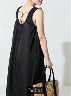 FREAK'S STORE バックオープンドロストコード ノースリーブワンピース