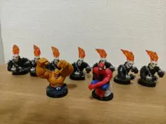 スパイダーマン ザ・シング ゴーストライダー フィギュアセット