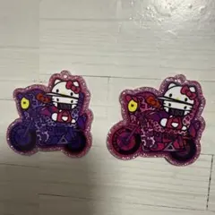 Hello Kitty アクリルキーホルダー バイク 2個セット
