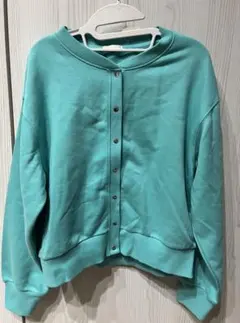 GU　M スウェットカーディガン　長袖　GREEN