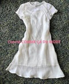 【新品　タグ付き】Convié コムサデモード シアーシフォン半袖ワンピースのサムネイル