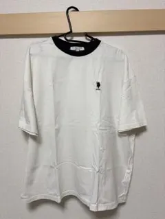 U.S. POLO ASSN. リンガーTシャツ ホワイト Lのサムネイル