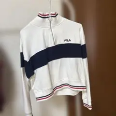 FILA ハーフジップ トレーナー 丈短め