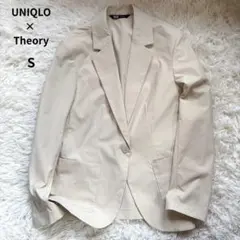 【美品】ユニクロ × セオリー　感動ジャケット 洗える　S アイボリー ビジネス