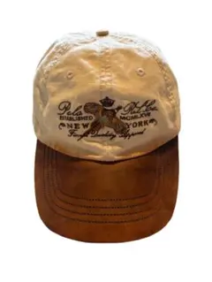90s Polo Ralph Lauren キャップ　つばレザー　ラルフローレンのサムネイル