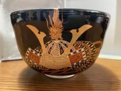 抹茶碗　宮地英香作　黒仁清　兜