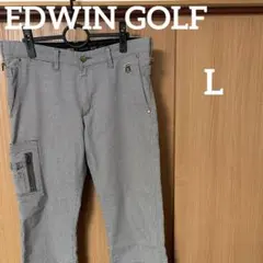 EDWIN GOLF エドウィンゴルフ　パンツ　メンズ　L 千鳥柄　白　黒