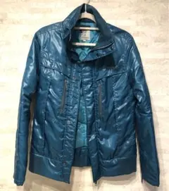 GW限定価格【美品】RICEND リセンド ミリタリーブルゾン ターコイズブルー