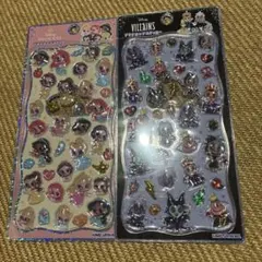 【正規品】プチドロップステッカー ディズニープリンセス ヴィランズ 2種類セット