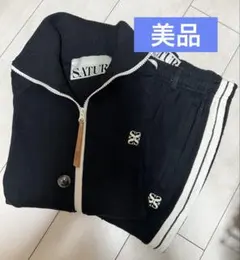 SATUR セットアップ/ブラック/美品★