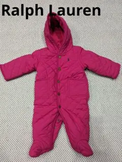 Ralph Lauren　ラルフローレン　カバーオール　ピンク　中綿　フリース
