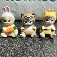 モフサンド インテリアミニフィギュア うさぎ たぬき みつばち セット