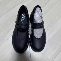 タグ付き新品 ZARA ザラ バレエフラットスニーカー ブラック 37
