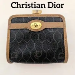 Christian Dior がま口財布 小銭入れ ベージュ キャンバス - メルカリ