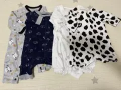 ベビー ロンパース カバーオール 4点セット まとめ売り 男の子 ユニクロ