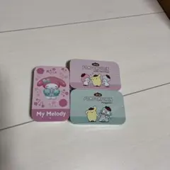 산리오 ミニ缶ケース 3個セット マイメロ 폼폼푸린