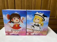 博麗霊夢　霧雨魔理沙　東方Project ゆっくり風デフォルメフィギュア
