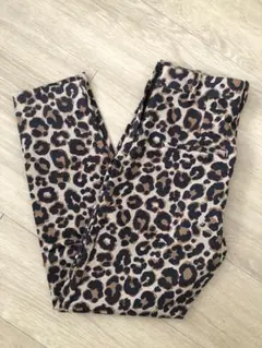 H&M 豹柄 スリムフィットスキニーパンツ レオパード 34P XSサイズ