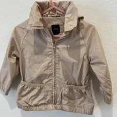 BABYGAP ベージュ 水玉 フード付きジャケット 80cm