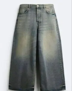 ZARA】 ACID WASH STRAIGHT JEANS 36 - メルカリ