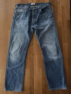 縦落ちデニム キムタク着用モデル リーバイス501W33 ゴールデンサイズ