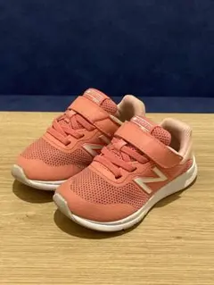 【水洗済】ニューバランス　14-5cmキッズ　スニーカー　ピンク　シューズ