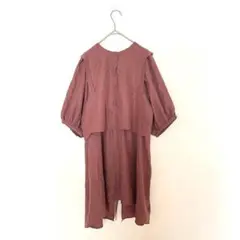 ブラウンシャツ リボン