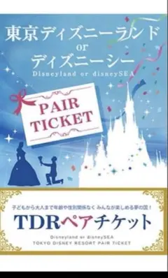 東京ディズニーランド ディズニーシーペアチケのサムネイル