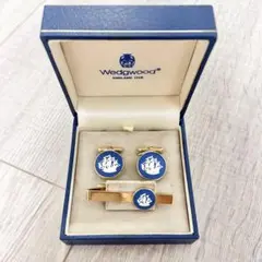 ウェッジウッド　カフス　タイピンセット　箱付き