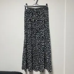 【ブラック】プリーツロングスカート