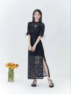 lily brown オリエンタル刺繍チャイナトップス　宮脇咲良