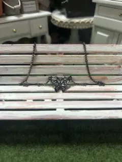 Anna Sui ブラック 蝶モチーフ ネックレス