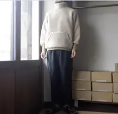 Re made in tokyo japan フリース トレーナー M ベージュ