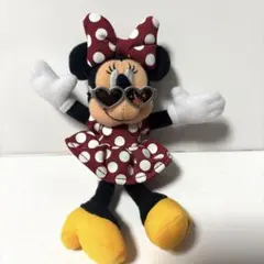 Disney ディズニー ミニー サングラス ぬいぐるみ ストラップ マスコット