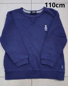 POLO ネイビー　ポロベア　杢　 トレーナー　110cm 　used 　長袖