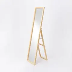 無印良品　廃番品　タモ材フレーム スタンドミラー 無印良品 廃番品 タモ材フレーム スタンドミラー MUJI (無印良品