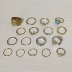 【即購入可】アクセサリーまとめ売り リングセット 17点 3-19号