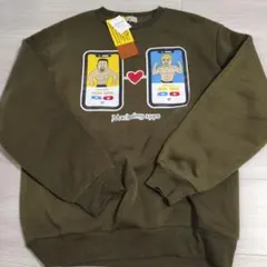 新品　パロディトレーナー　裏起毛