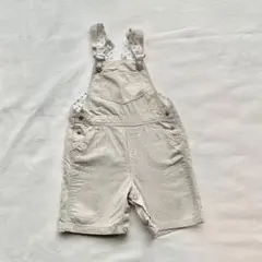 プチバトー　オーバーオール　短パン　ハーフパンツ　サロペット 86cm 24m