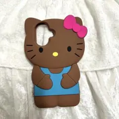 シリコン製iPhoneケース キティ　スマホケース　iPhone17 日焼け