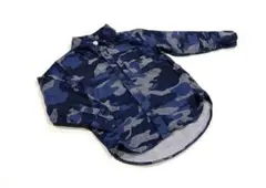 【秋冬におすすめ】迷彩柄 長袖シャツ 105㎝