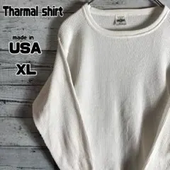 90s　USA製　LONG JOHNS　サーマルロンT ワッフル 長袖Tシャツのサムネイル