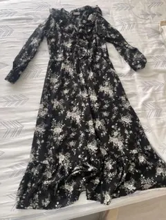 earth music&ecology 花柄ロングワンピース