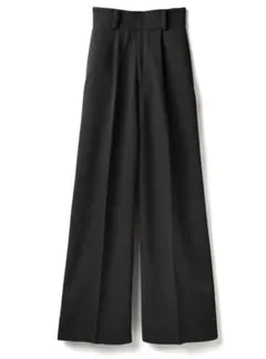 【即日発送】新品　GRL センタープレスワイドタックロングパンツ[gm615]