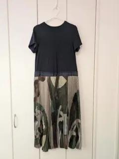 sacai Suiting Mix Dress プリーツワンピース ドレスシャツ - メルカリ