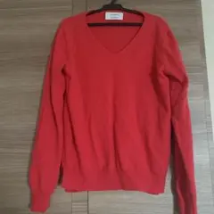 UNITED ARROWS カシミヤ Vネックセーター ピンク