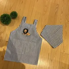 ★美品　こぐまちゃんとどうぶつえん　 子ども　エプロン　男の子　Ｓ　100
